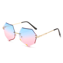 octagon sun glasses frameless lenses edge 2020 new arrivals retro fashion shades custom designer luxury sunglasses women 9007